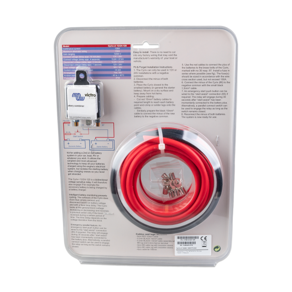 Cyrix-ct 12/24V-120A Battery Combiner Kit Retail